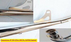 Глушитель ALPHA 50-110cc хром